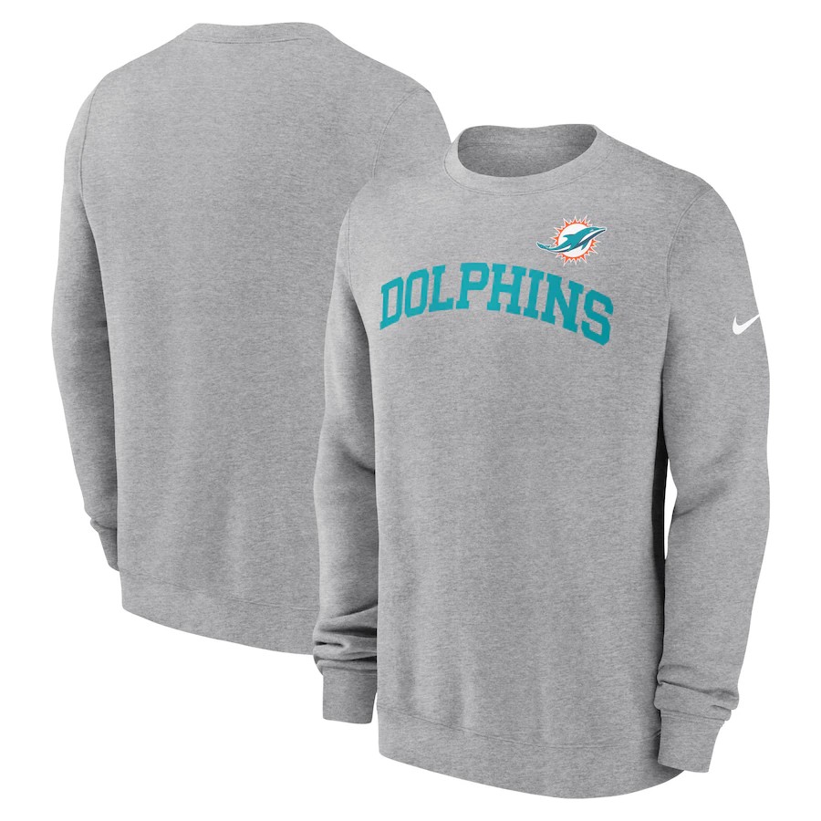 Men Miami Dolphins grey style 321 NFL 2024 hoodie